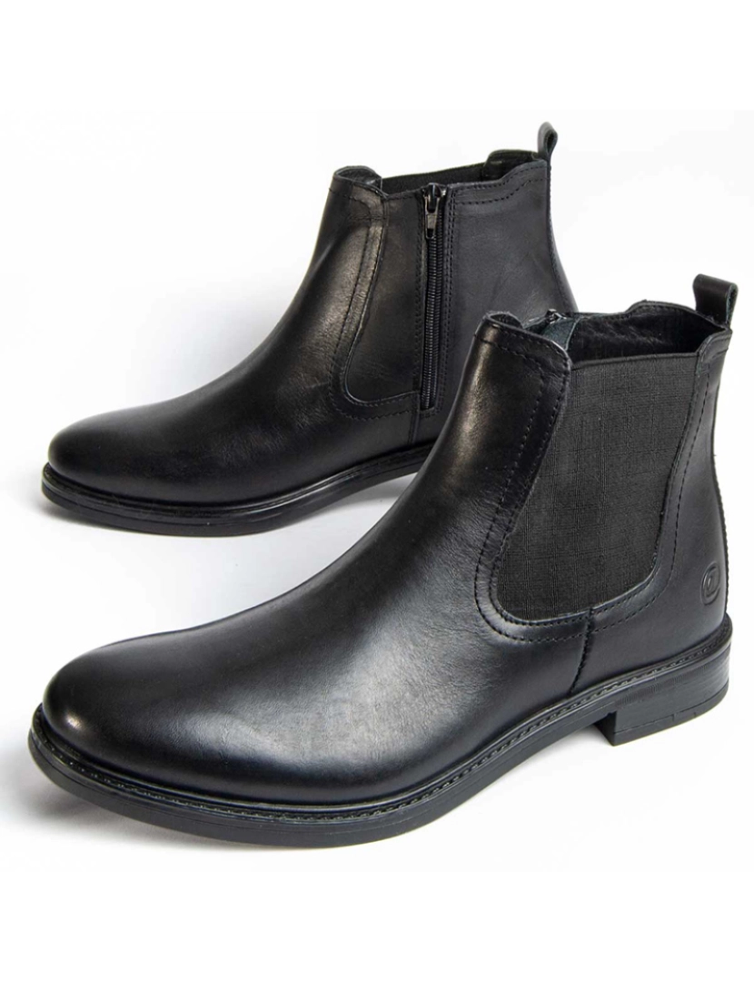 Purapiel  - Botas Homem Preto