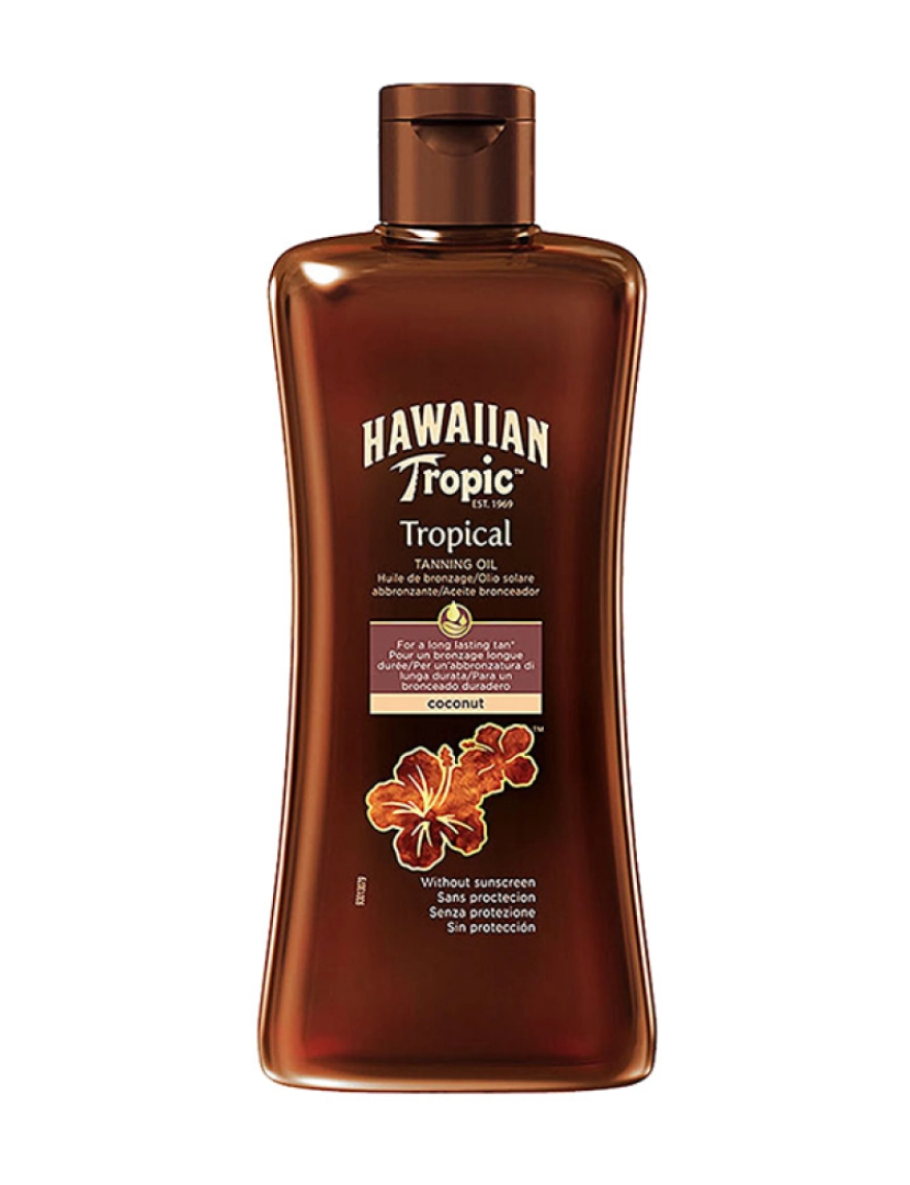 Hawaiian Tropic - Óleo De Côco Tropical Tanning SPF0 200 M 