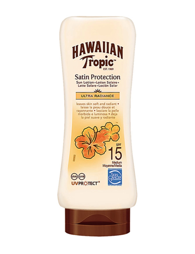 Hawaiian Tropic - Loção Solar Satin Ultra Radiance SPF15 1 