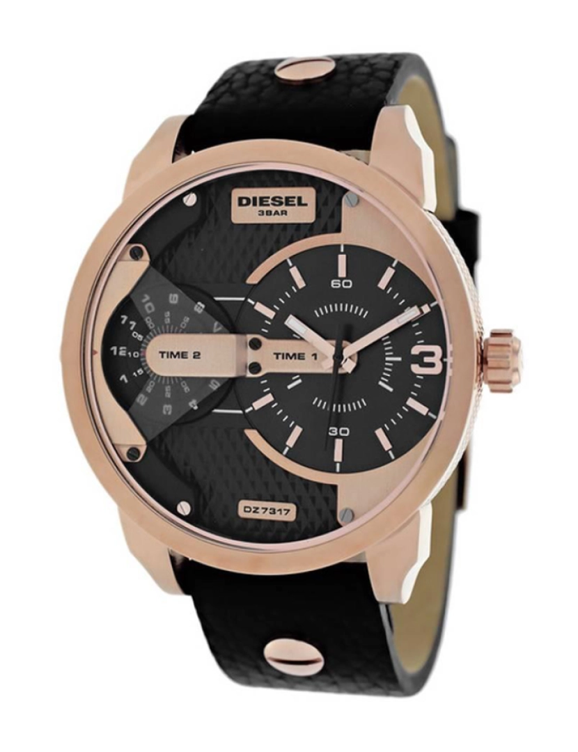 Diesel - Relógio Diesel Mini Daddy Rosa Dourado Homem 