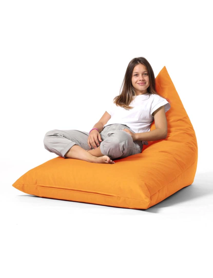 ASR - Pufe Pirâmide Grande Cama Laranja