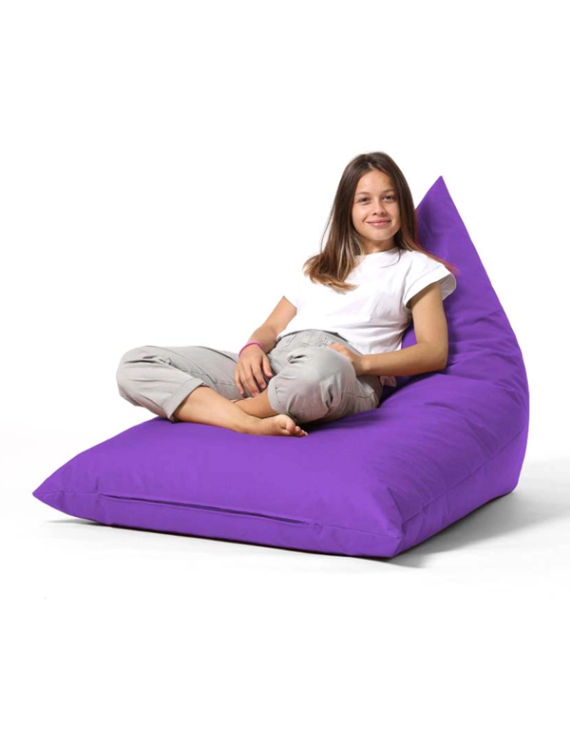 ASR - Pufe Pirâmide Grande Cama Roxo