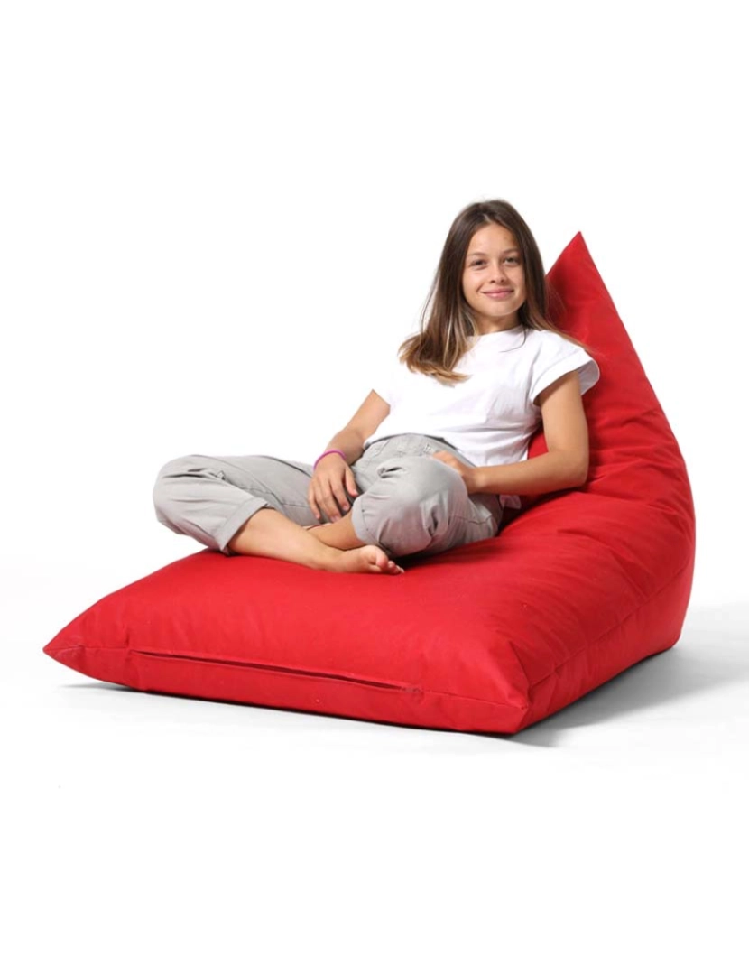 ASR - Pufe Pirâmide Grande Cama Vermelho