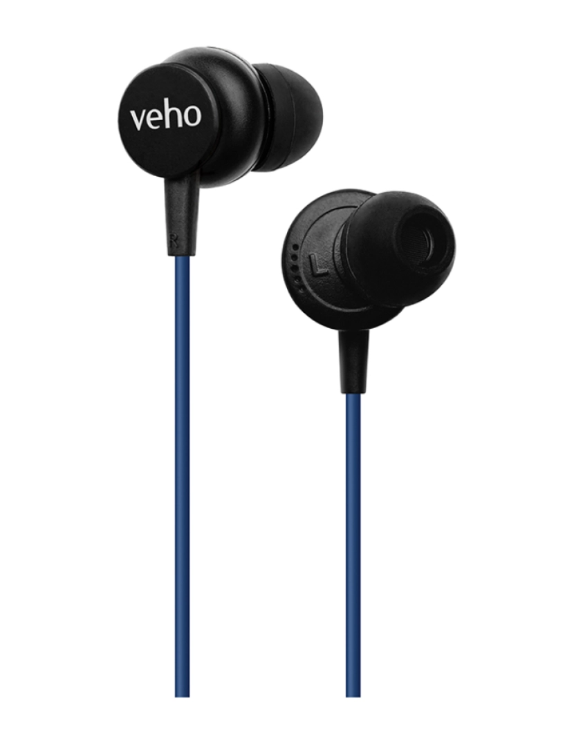 Veho - Veho Z3 wired earphones with mic - Blue