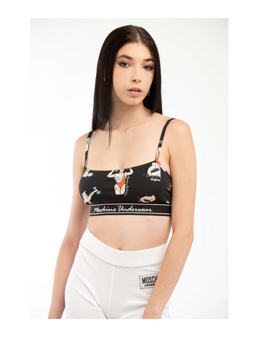 Moschino - Top Fantasia Negra de Senhora