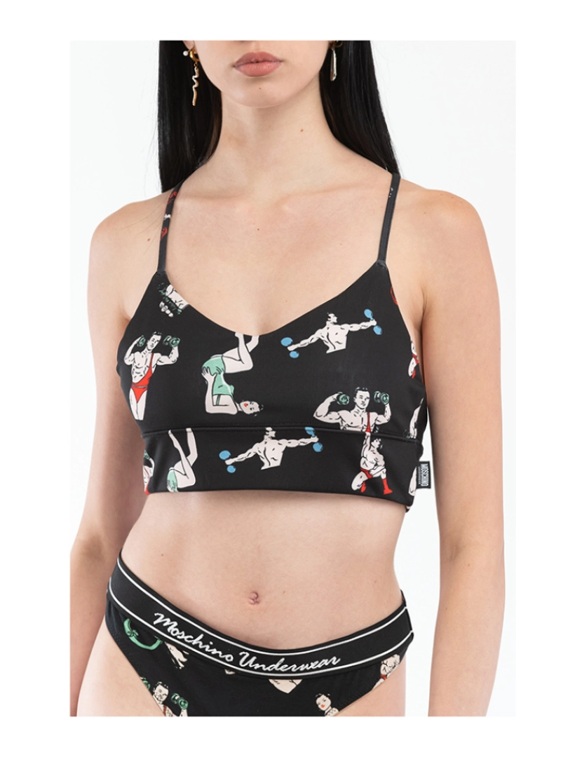 Moschino - Top Fantasia Negra de Senhora