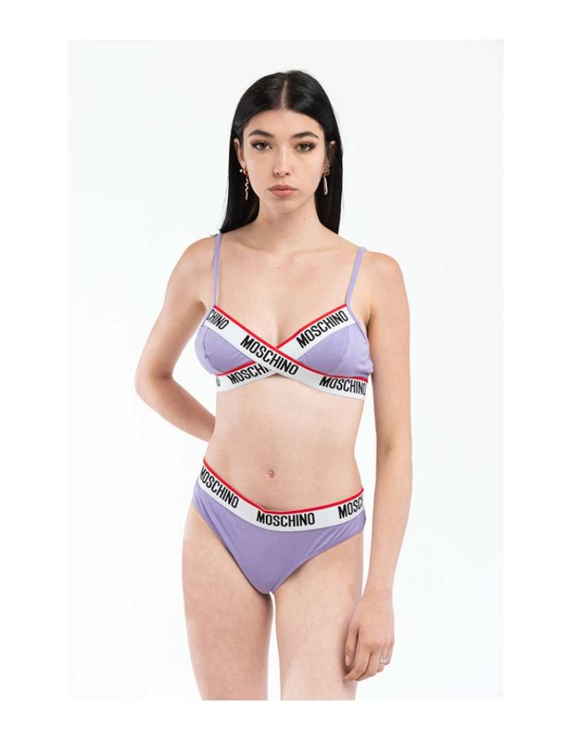 Moschino - Sutiã de Senhora Roxo