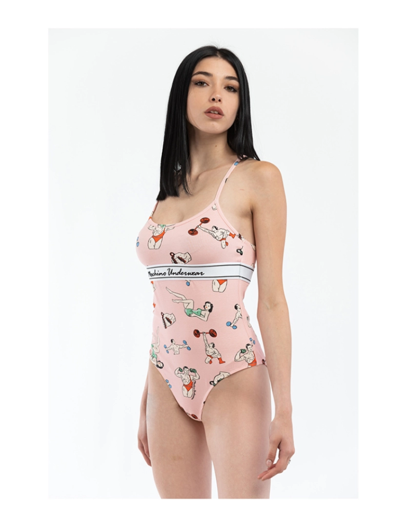 Moschino - Body Senhora Rosa Fantasia