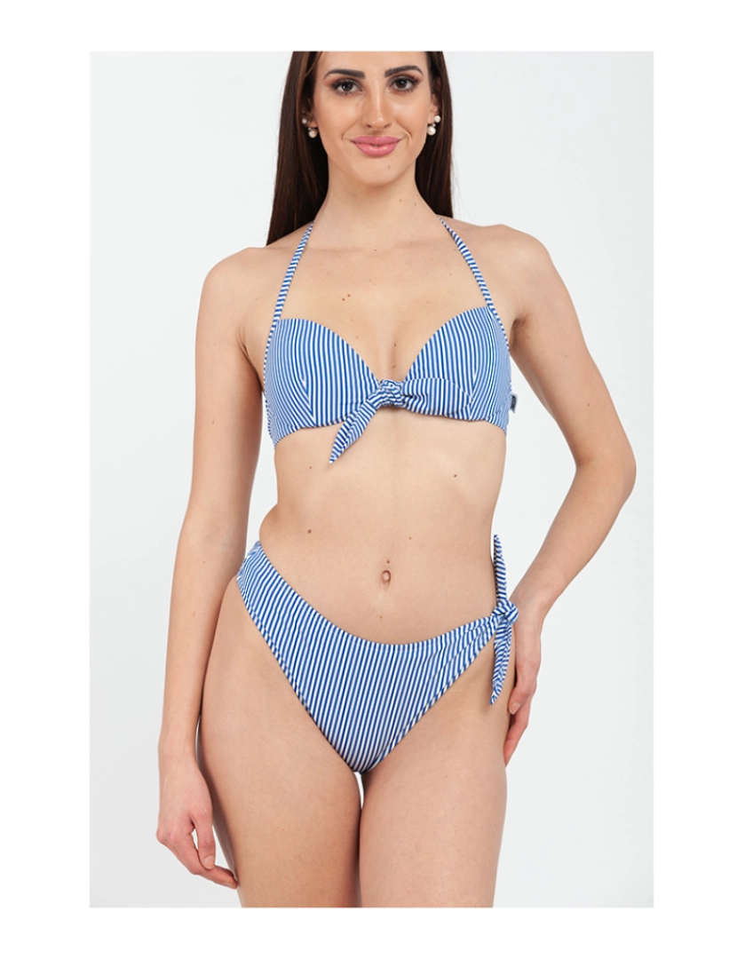 Moschino - Biquini Inferior de Senhora Azul Fantasy