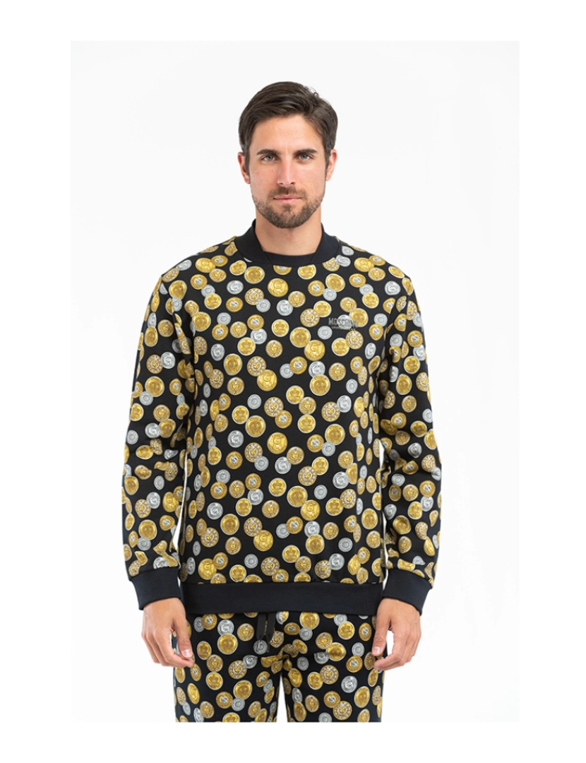 Moschino - Camisola de Homem Preta Fantasia