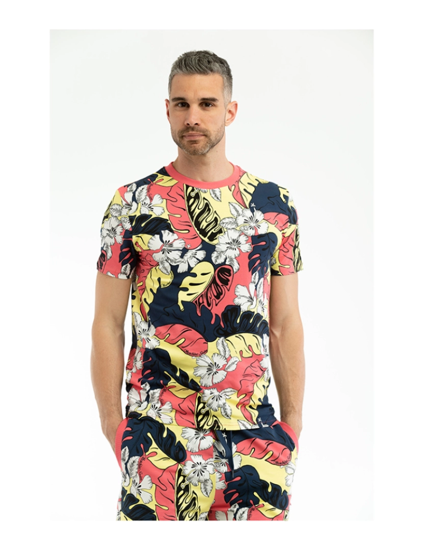 Moschino - T-Shirt Homem Multi Fúcsia