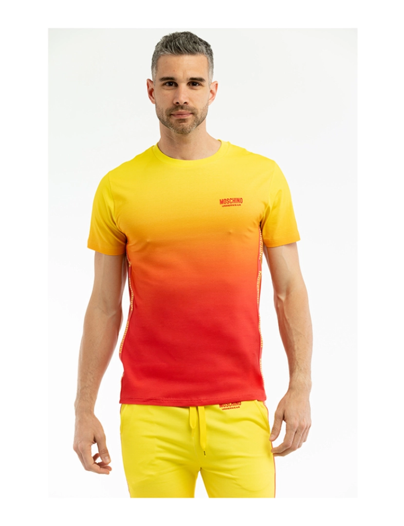 Moschino - T-Shirt Homem Multi Fúcsia