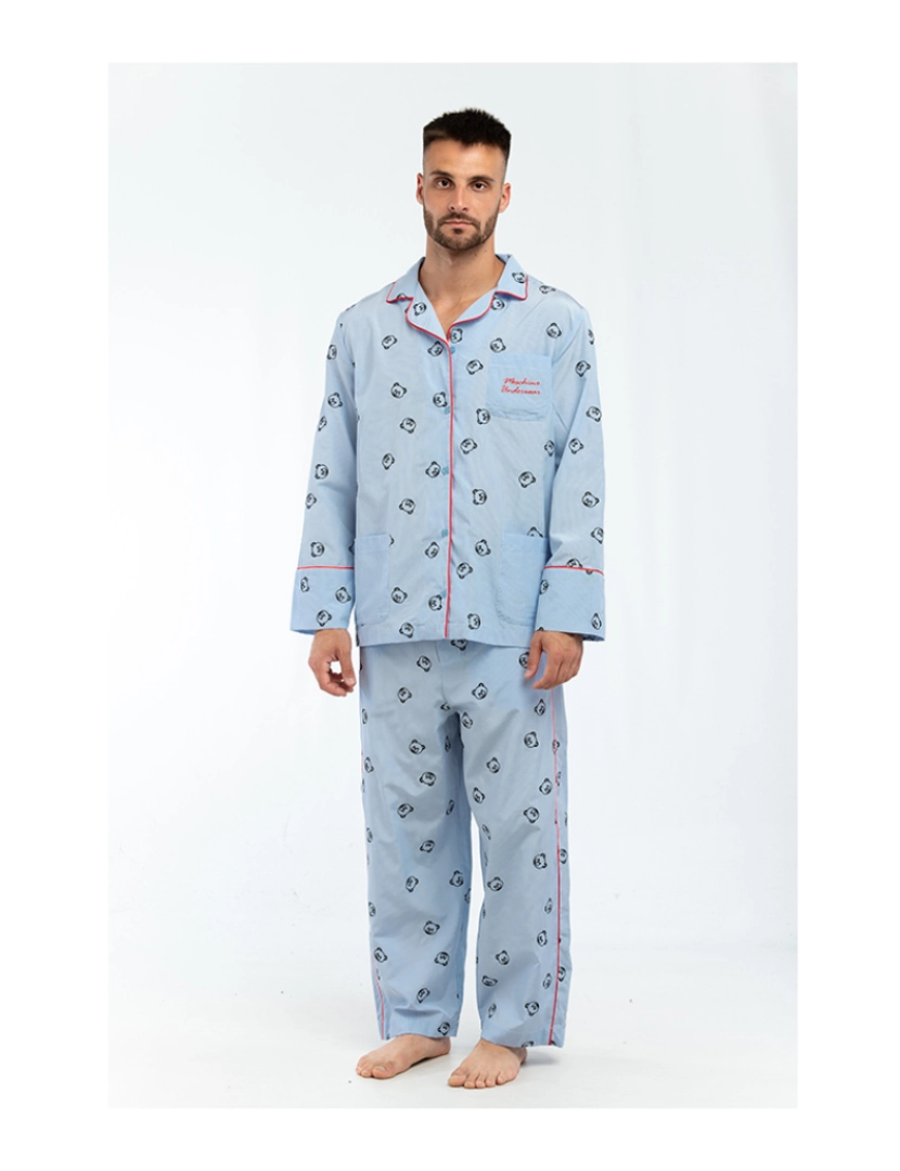 Moschino - Pijama Homem Azul Céu Fantasia