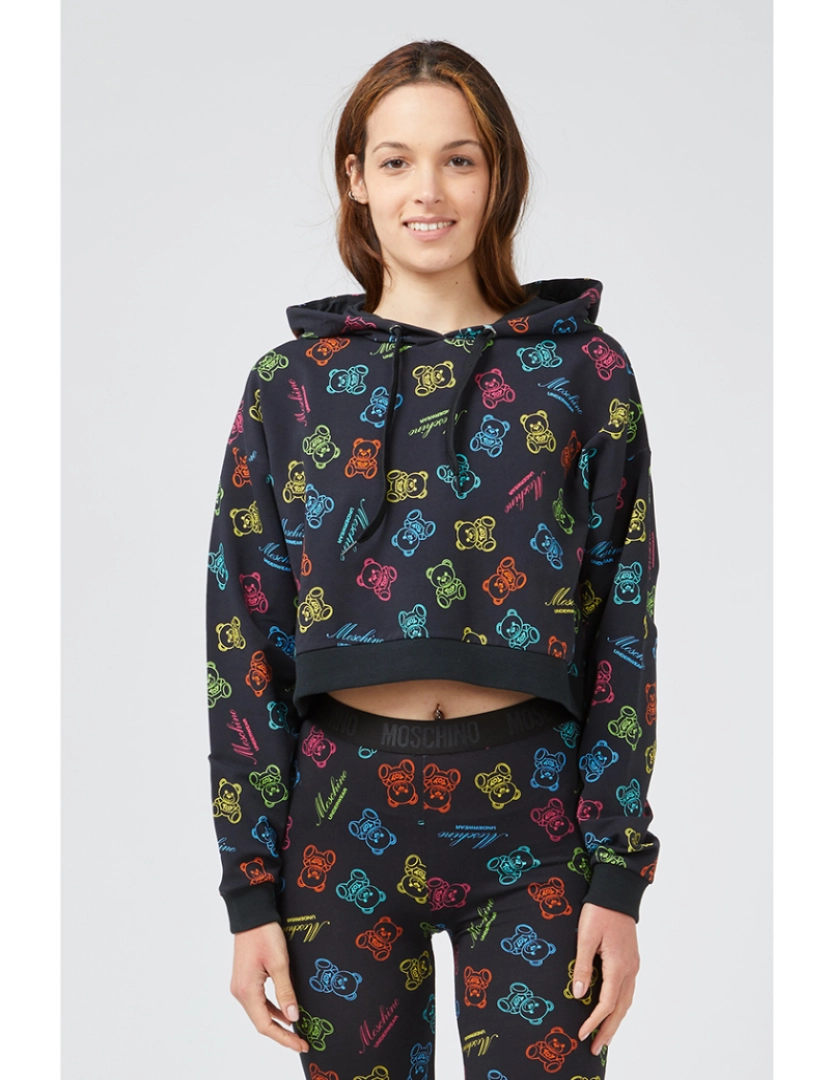 Moschino - Sweatshirt Senhora Padrão Preto 