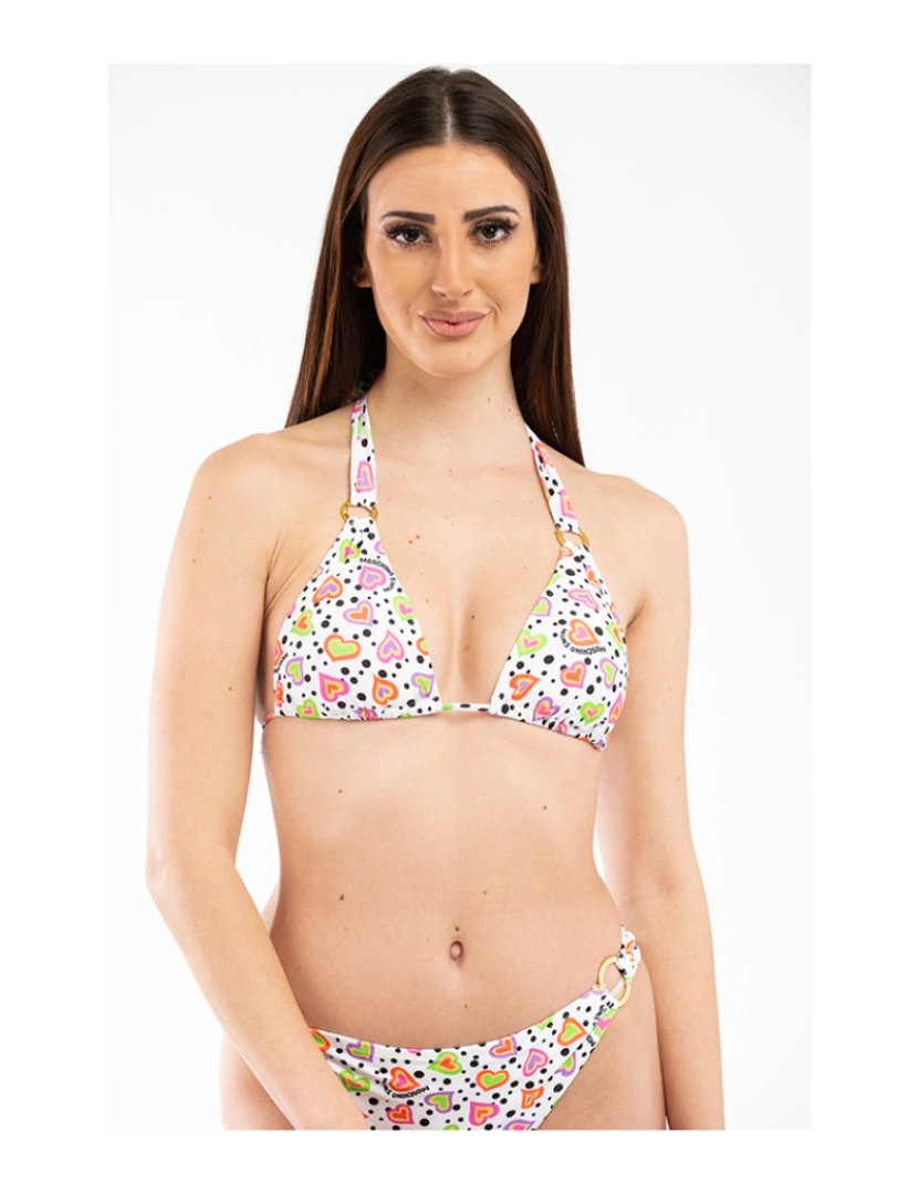 Moschino - Bikini Top Senhora Branco Fantasia