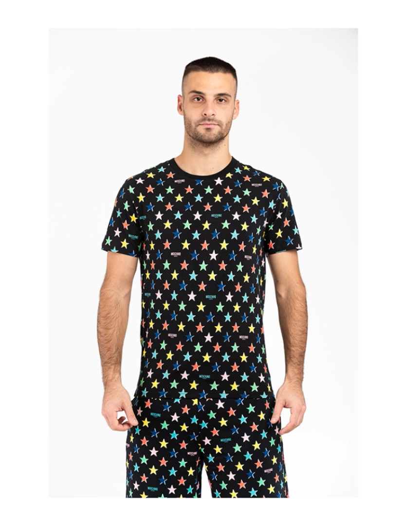 Moschino - T-Shirt Homem Preto Fantasia