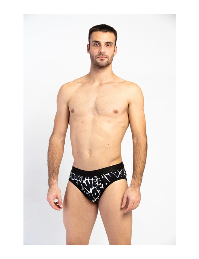 Moschino - Brief Homem Preto Fantasia