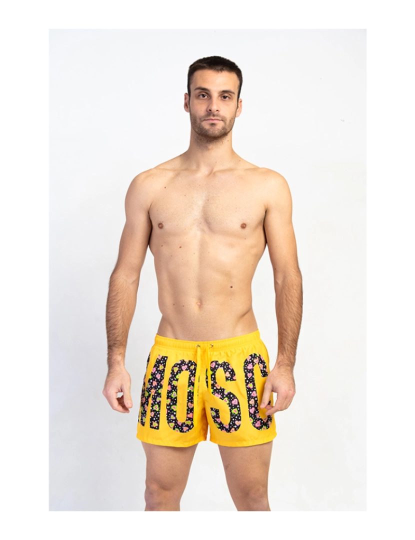 Moschino - Swim Calções Homem Amarelo Fantasia