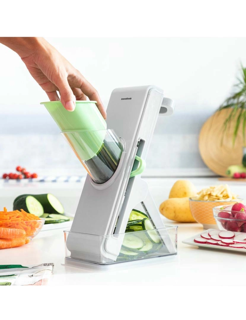 Innovagoods - Mandolina Cortadora de Verduras Dobrável 5 em 1 Slichen InnovaGoods