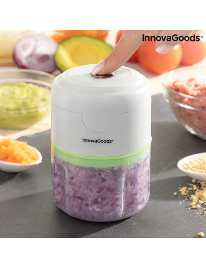 Innovagoods - Mini Picadora Portátil Recarregável Echoppie 