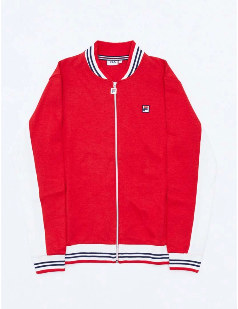 Fila - Sweatshirt Homem Vermelho/Branco De Branco