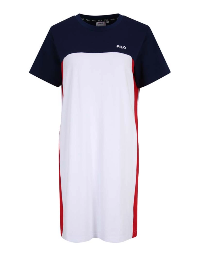 Fila - Vestido Senhora Bright Branco/Medieval Azul/Vermelho