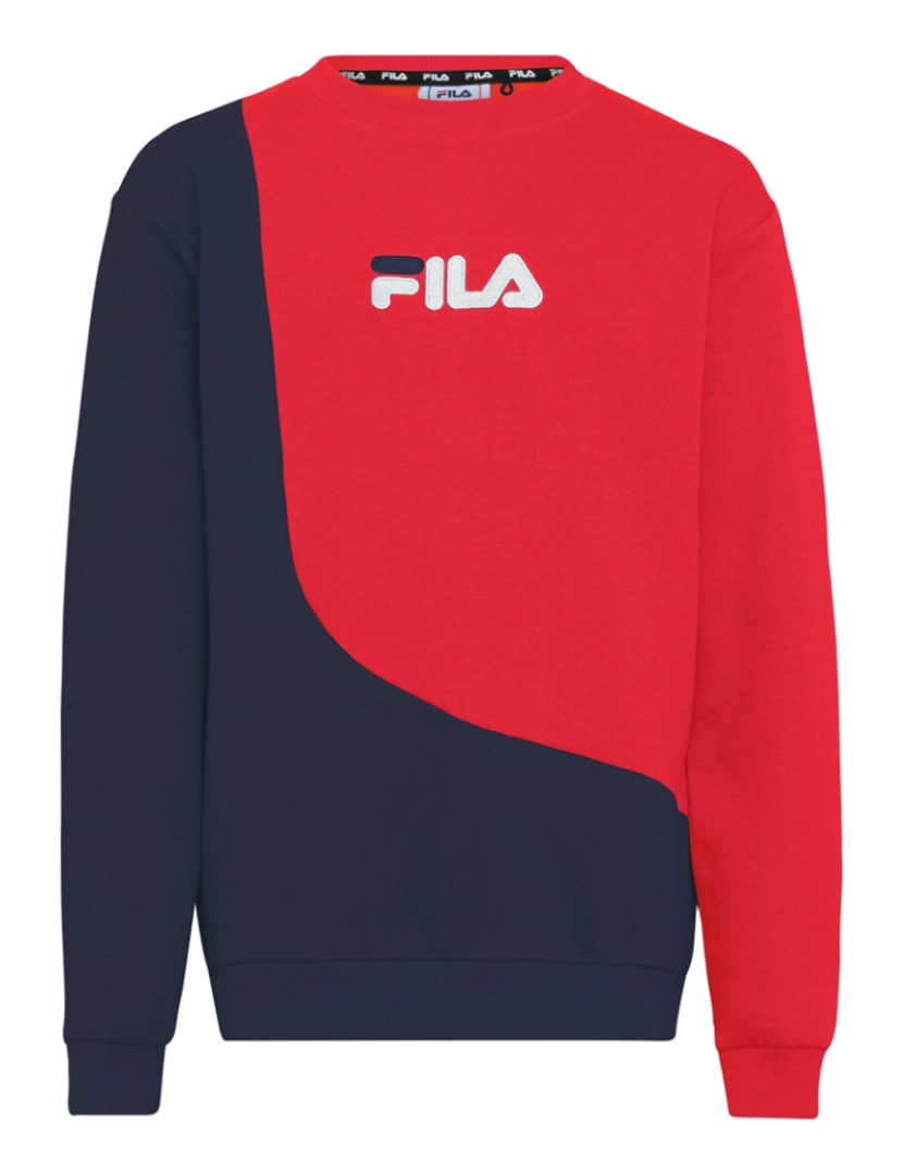 Fila - Sweatshirt Rapaz Azul e Vermelho