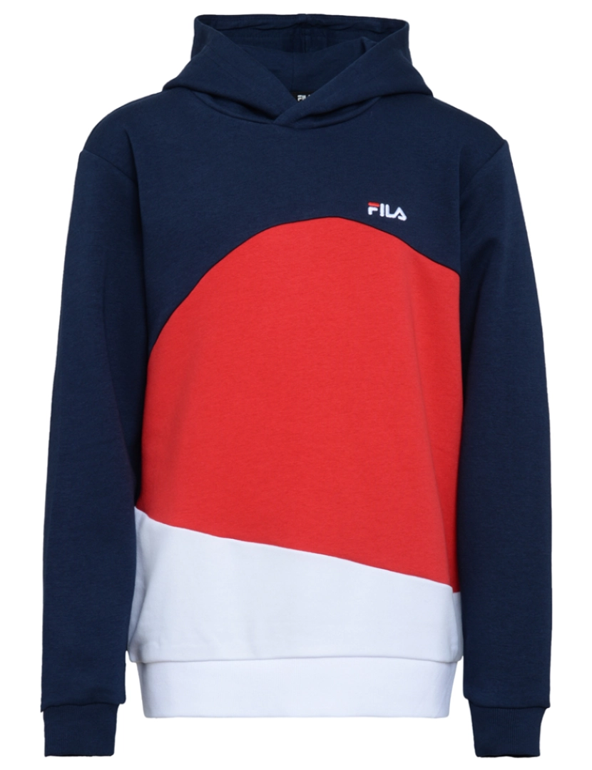 Fila - Sweatshirt Rapaz Azul, Vermelho, Branco