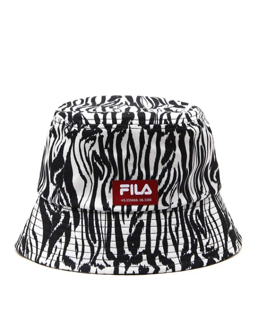 Fila - Chapéu Unisexo Bright Branco Abstract Zebra Aop