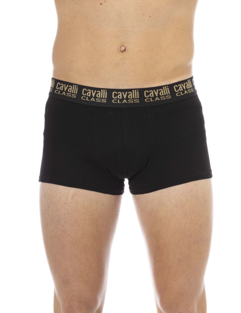 Roberto Cavalli - Pack 2 Boxers Homem Preto