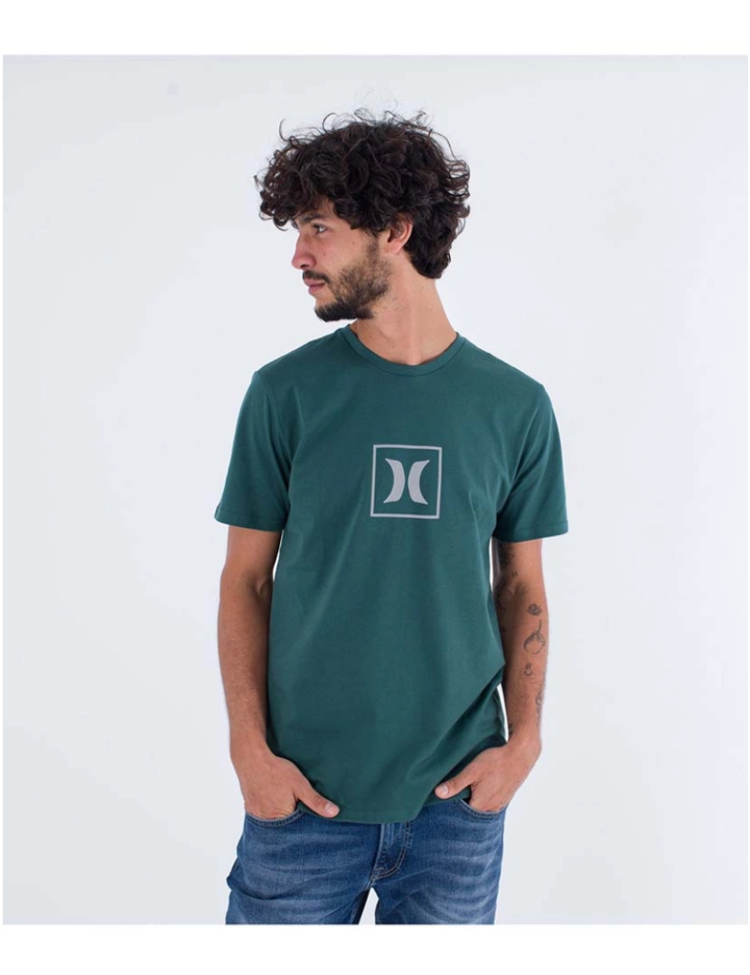 Hurley - T-Shirt Homem H20-Dri Box Tee Ede S