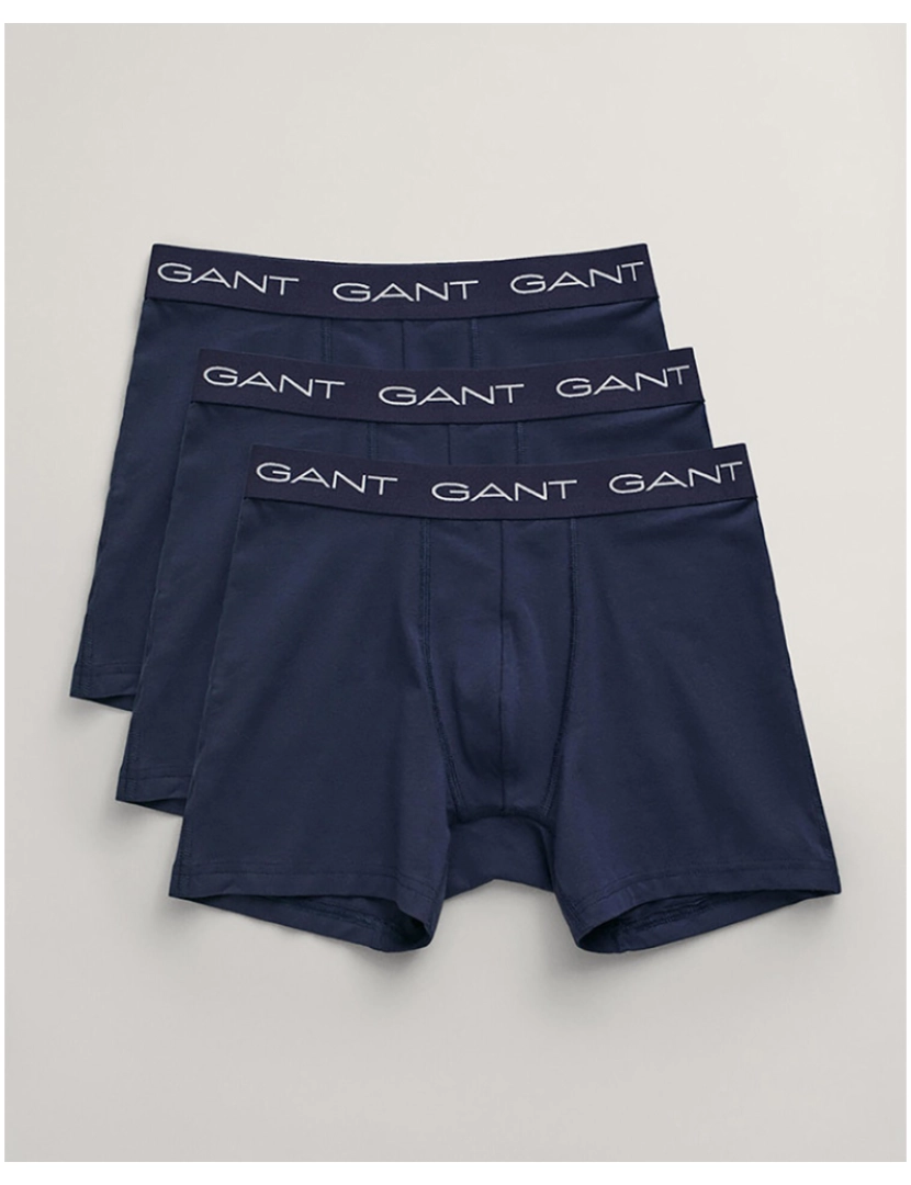 Gant - Pack 3 Boxers De Homem Azul Marinho