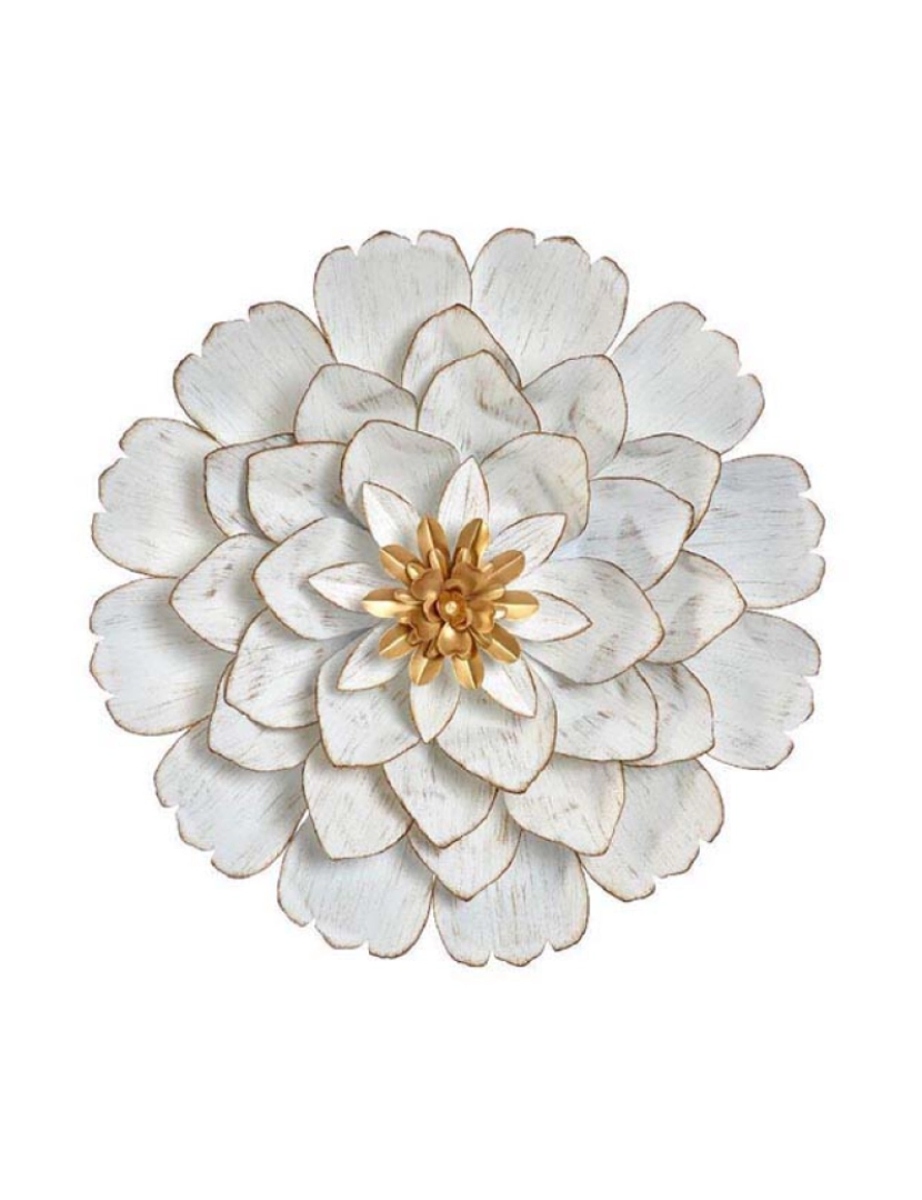 It - Decoração Parede Metal Flor Branco