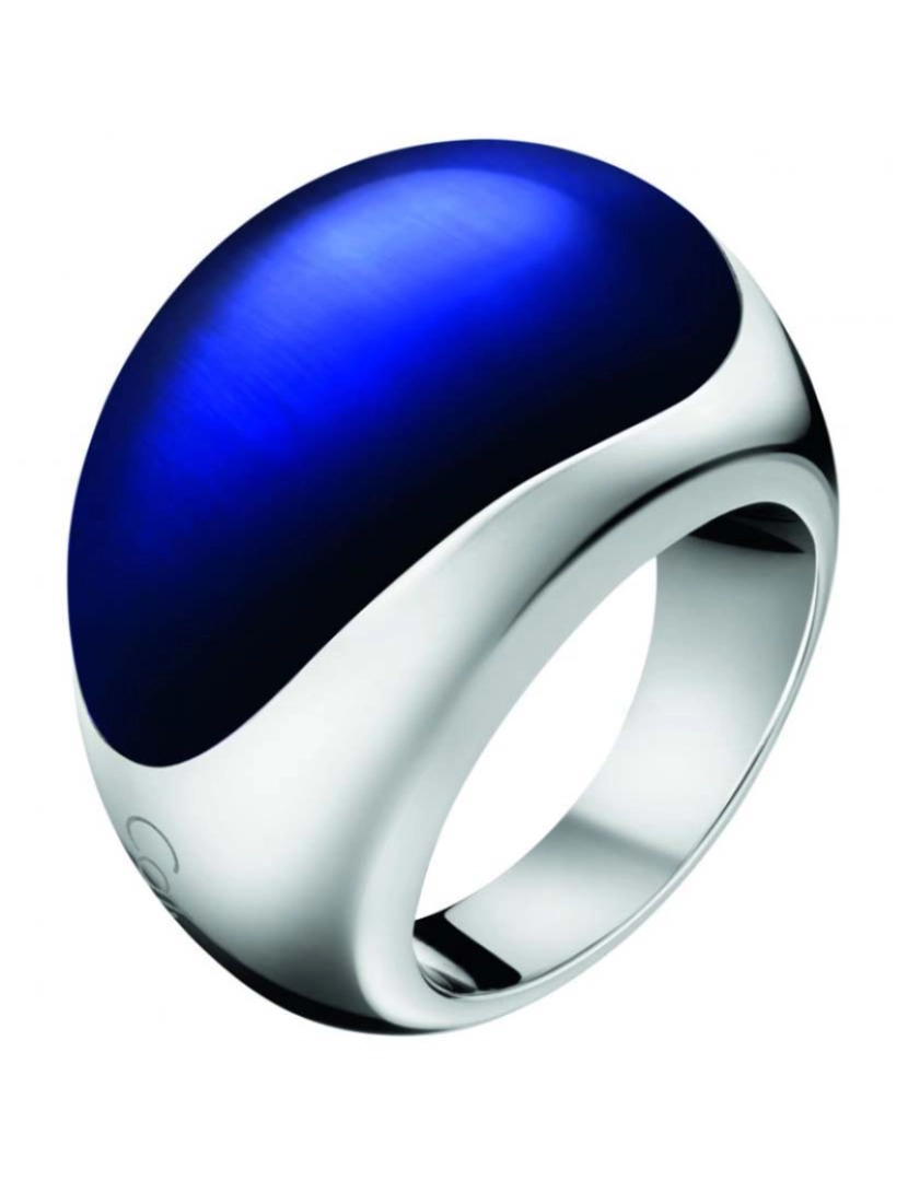 Calvin Klein - Anel Ring Ellipse Sst Po Azul Syn Stone 08