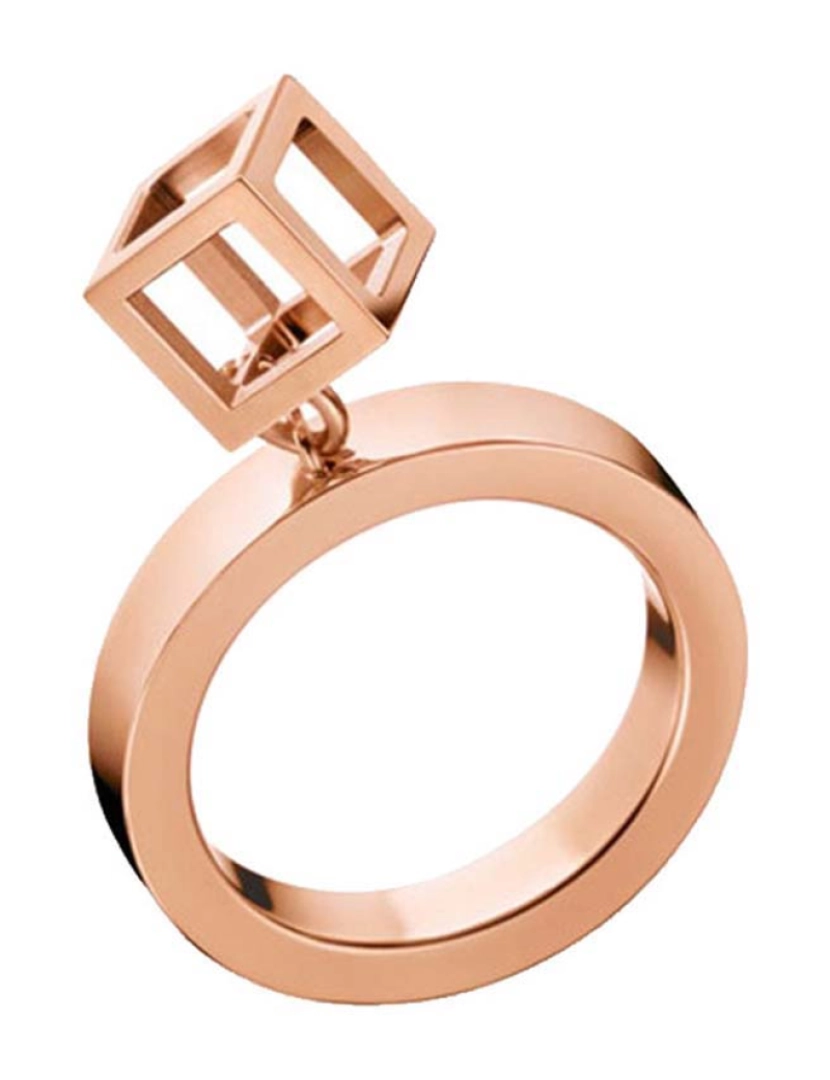 Calvin Klein - Anel Ring Daring Rosa Dourado Pvd5N Po 06