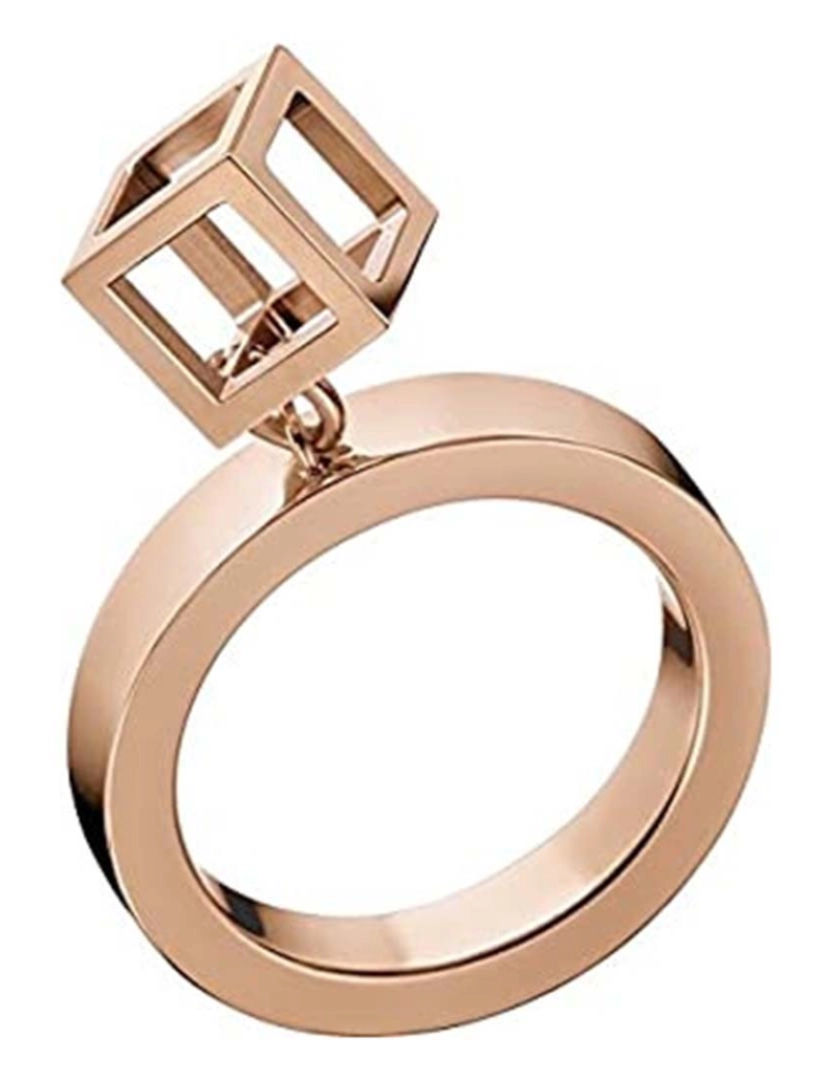 Calvin Klein - Anel Ring Daring Rosa Dourado Pvd5N Po 07