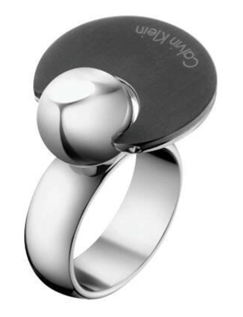 Calvin Klein - Anel Ring Opposite Bico Sst Po Matt Pvd Preto 06