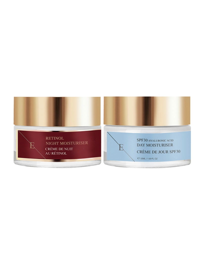 Erth Skin London - Hidratante Noturno Retinol 50Ml + Creme Dia Ácido Hialurônico Fps 30 50Ml