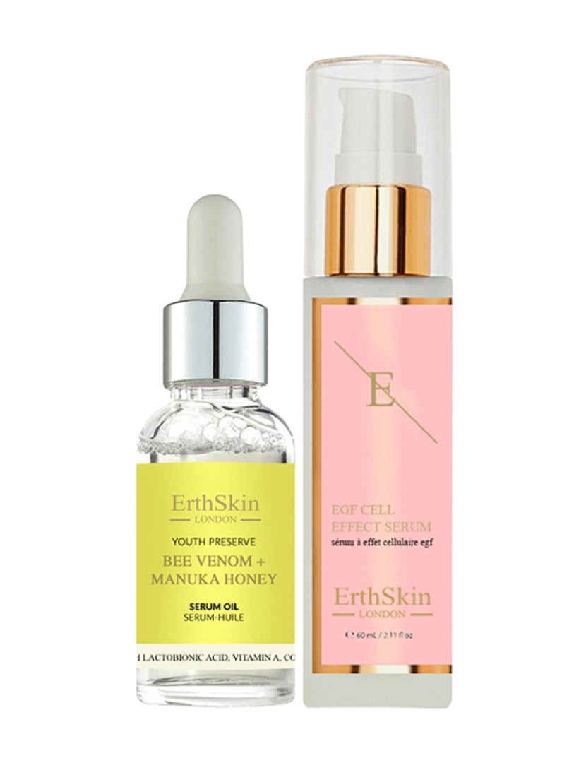 Erth Skin London - Veneno De Abelha + Óleo De Soro De Mel De Manuka 30Ml + Soro De Efeito Celular Egf 60Ml