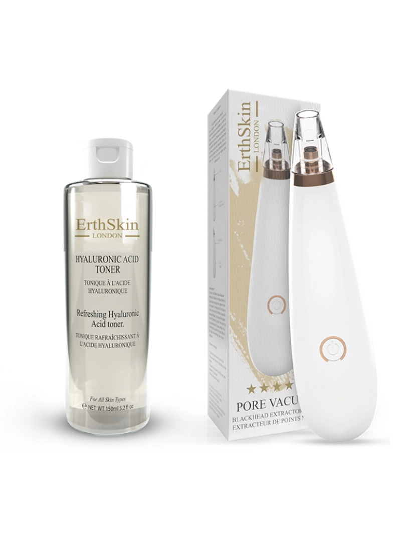 Erth Skin London - Removedor De Blackead+ Toner Ácido Hialurônico Refrescante 150Ml