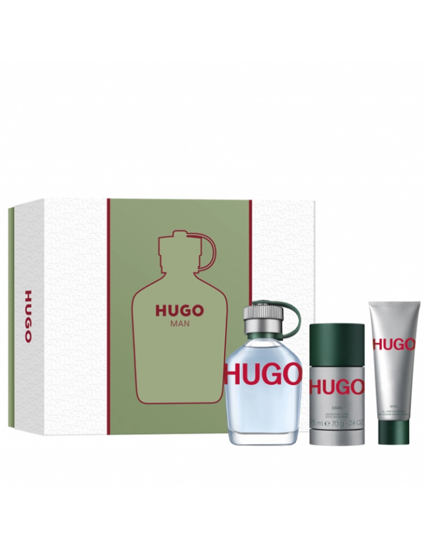 Hugo Boss - HUGO BOSS HUGO MAN SET (ET 125 vp + SHOWER GEL 50 ml + DEO STICK 75 ml)     