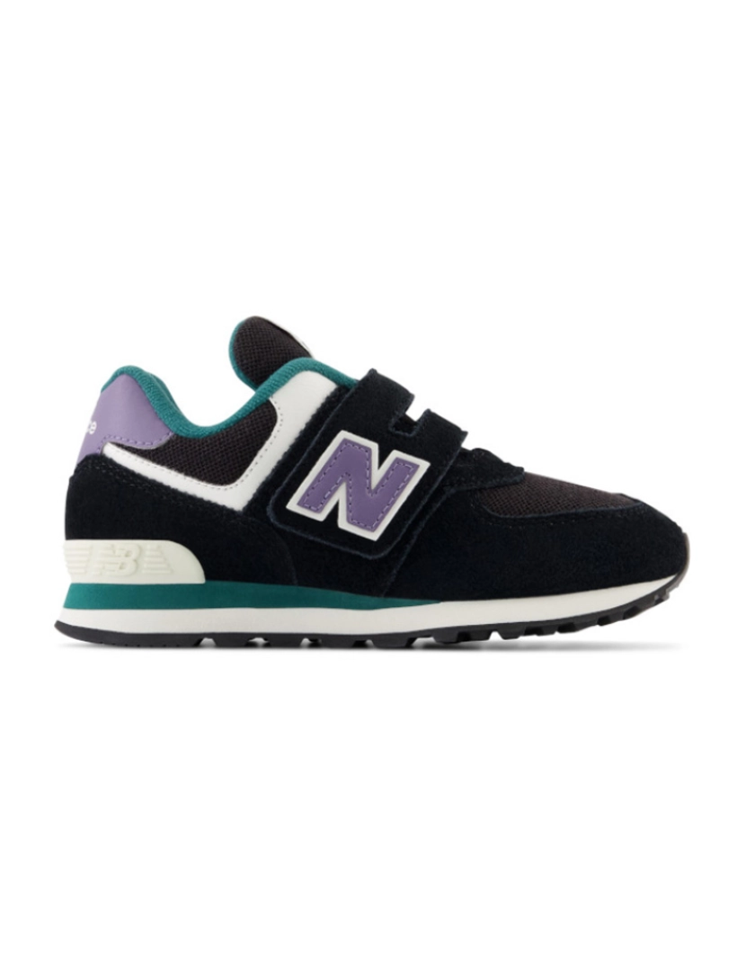 New Balance - Ténis Rapaz 574 Hook & Loop Preto