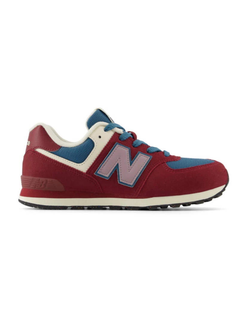 New Balance - Ténis Rapaz 574 Borgonha