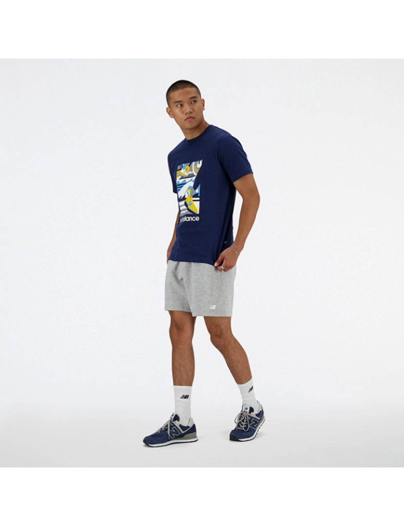 New Balance - Camisola de Homem Azul Sport Essentials Triathlon T-Shirt