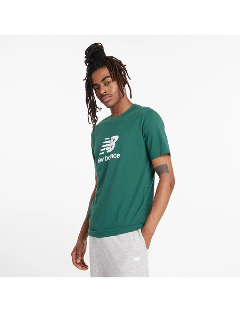 New Balance - T-Shirt Homem Verde