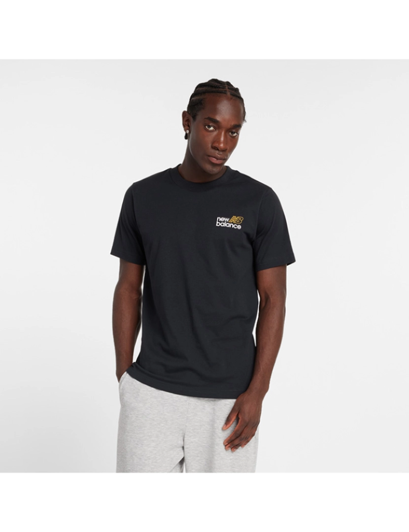 New Balance - T-Shirt Homem Preto