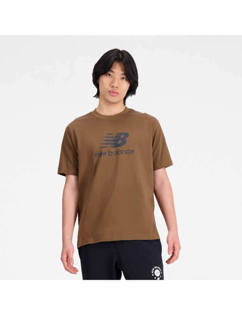 New Balance - T-Shirt Homem Castanho