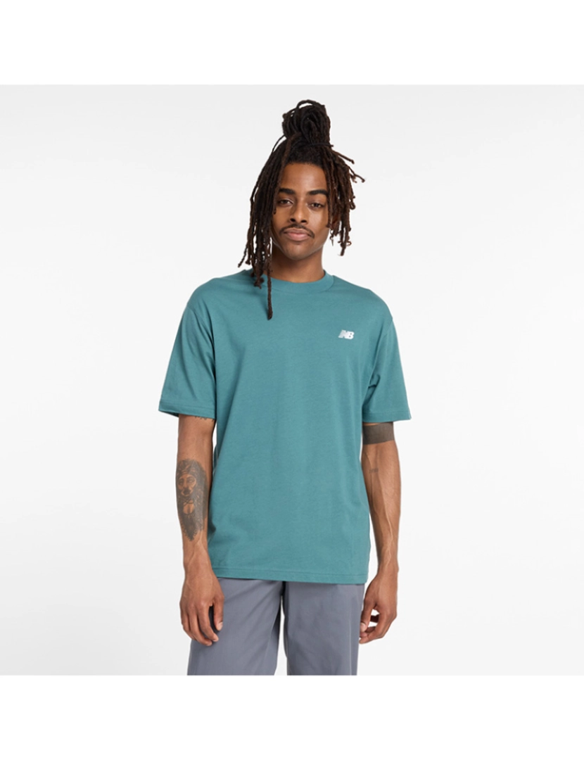 New Balance - T-Shirt Homem Verde