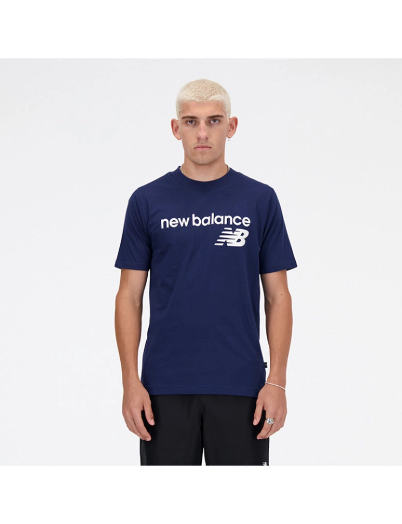 New Balance - T-Shirt Homem Azul