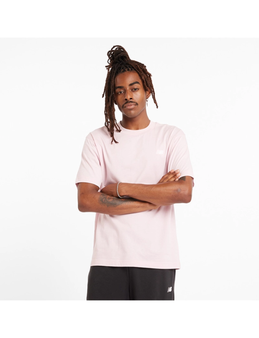 New Balance - T-Shirt Homem Rosa